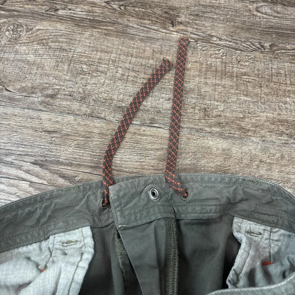 The North Face North Dome Pants Men's 32x30 Olive Green Chino Zip Drawcord